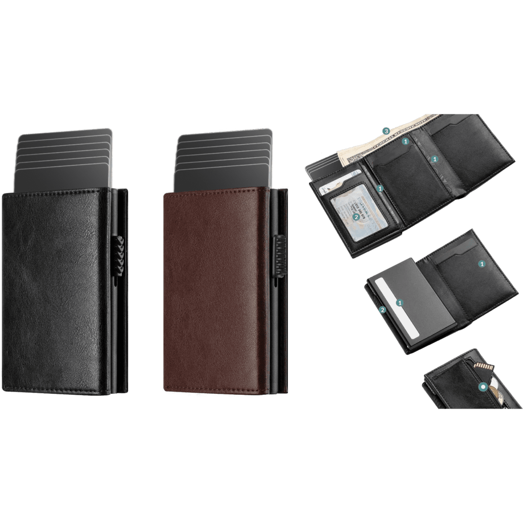Porte-Monnaie en cuir avec protection RFID - Swiss ProLine une